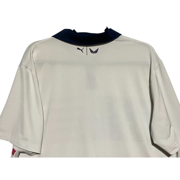 Puma Volition America Polo Shirt Men's Large USA Flag Stars Stripes Golf Patriot - Picture 4 of 6